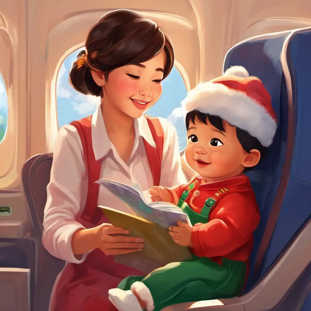 The endearing bond between cute adorable 1 year old Grayson and Auntie Kaira blossoms on their special journey on the plane.