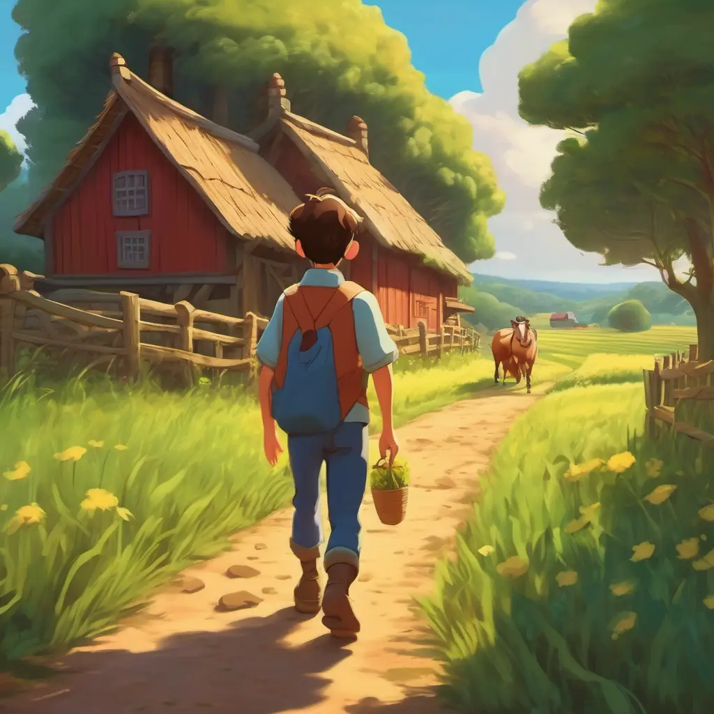 Ethan heads towards the farm, setting the scene and introducing the characters.