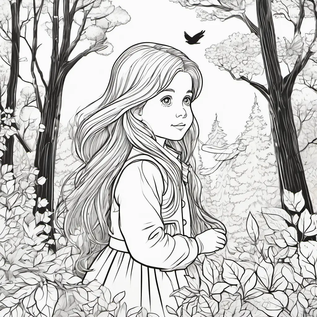 Lilli in the Black Forest, surrounded by tall trees and bird songs.