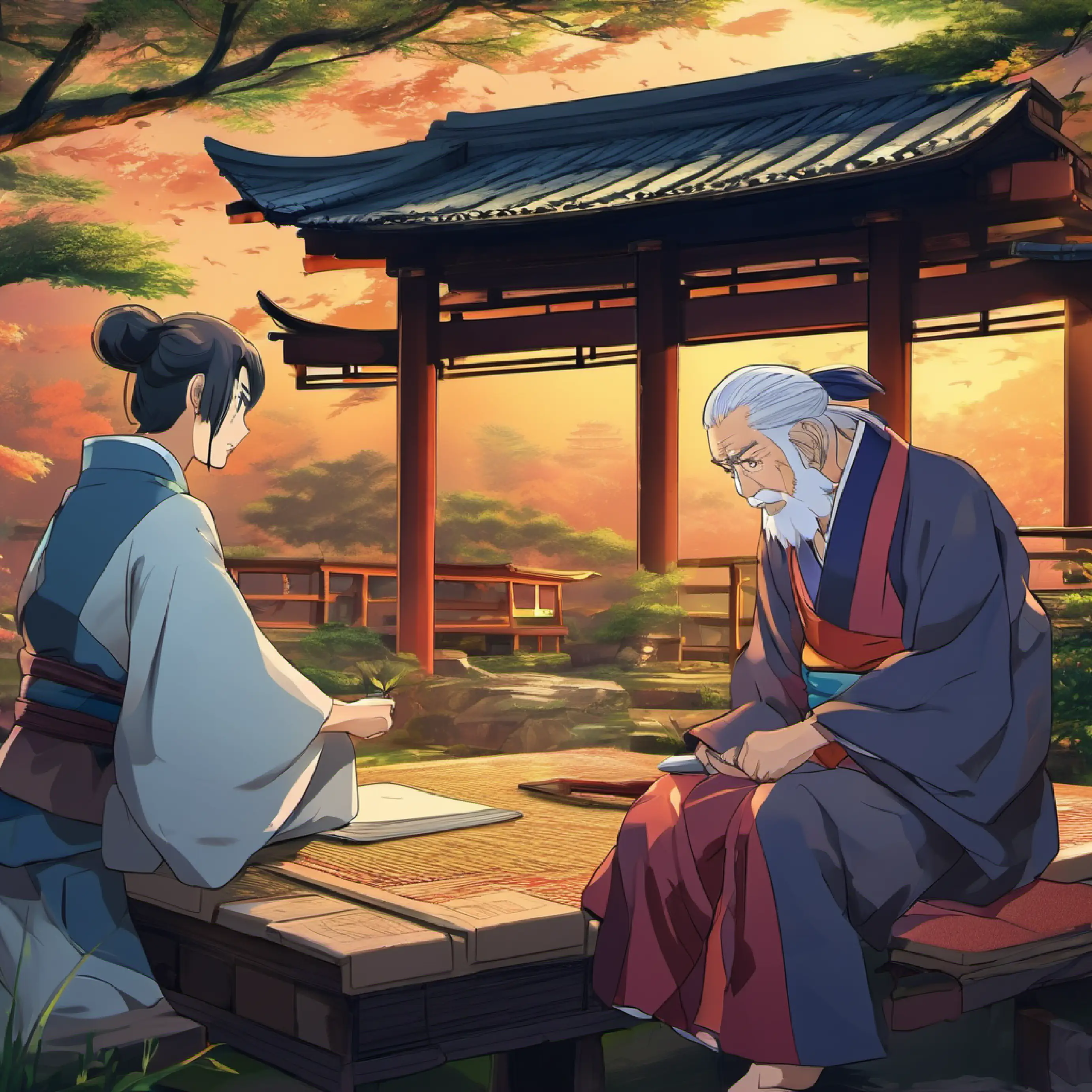 Meeting old man, history of Japan, eager to learn