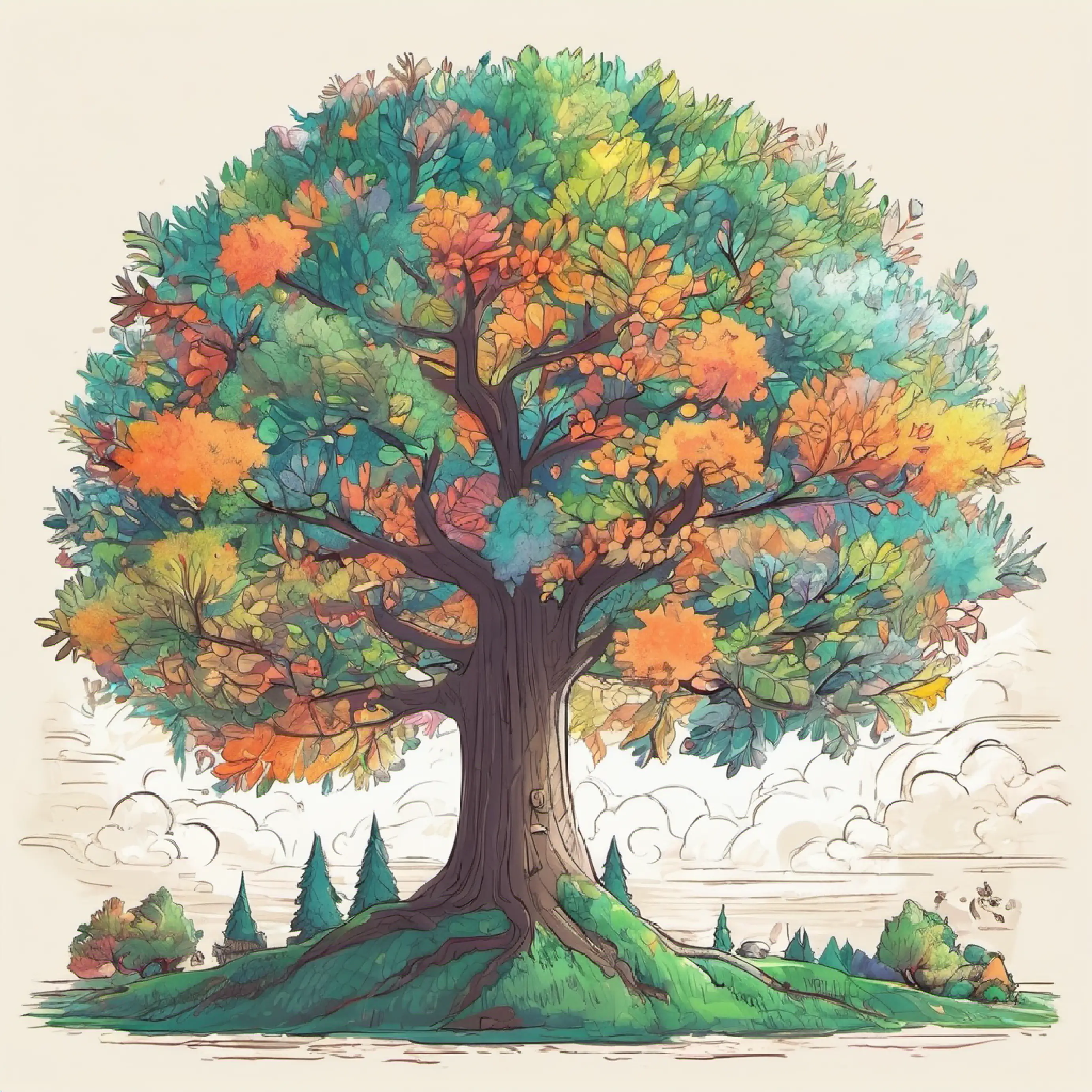 Descubrimiento del árbol mágico, fin del capítulo.
