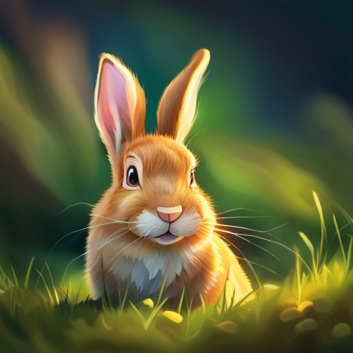 Rabbit - Fast, energetic, brown fur waking up with a surprised expression