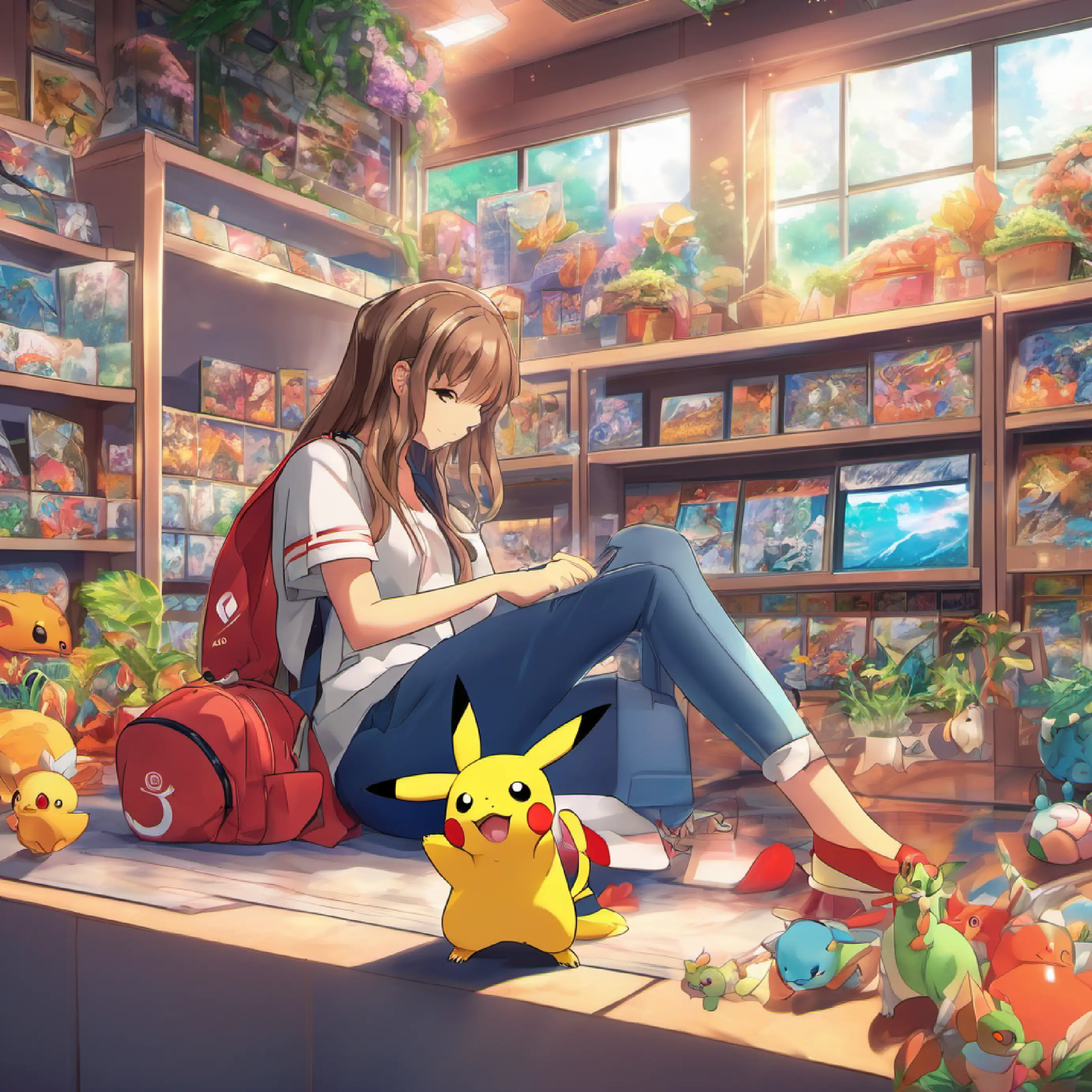 Alexis stops at a Pokémon Center to rest and recover.