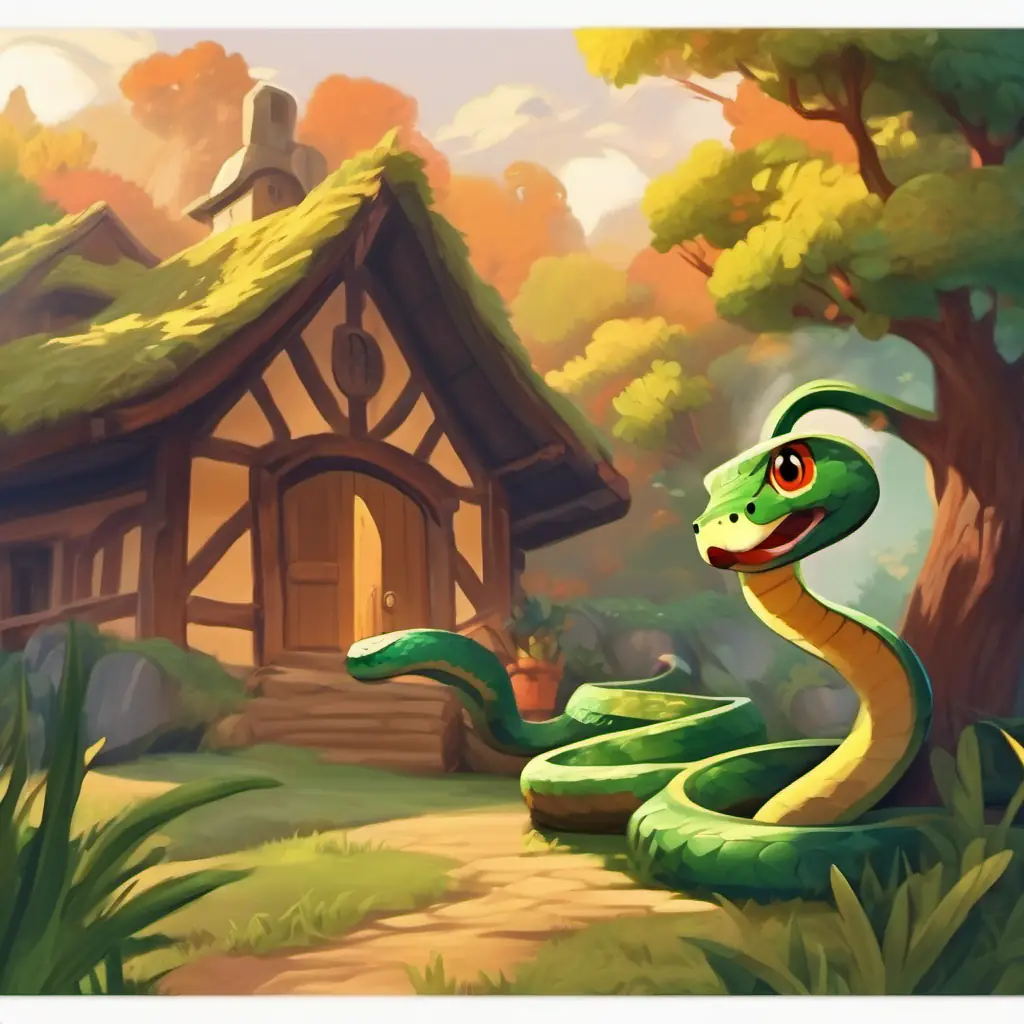 Villagers frightened, snake's arrogant introduction