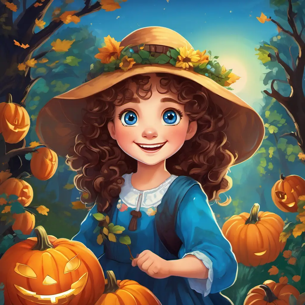 The story takes place in a vibrant village called Appleton, where She has bright blue eyes, curly brown hair, and a joyful smile lives. She has bright blue eyes, curly brown hair, and a joyful smile has bright blue eyes, curly brown hair, and a joyful smile. She sets off into the enchanted forest.