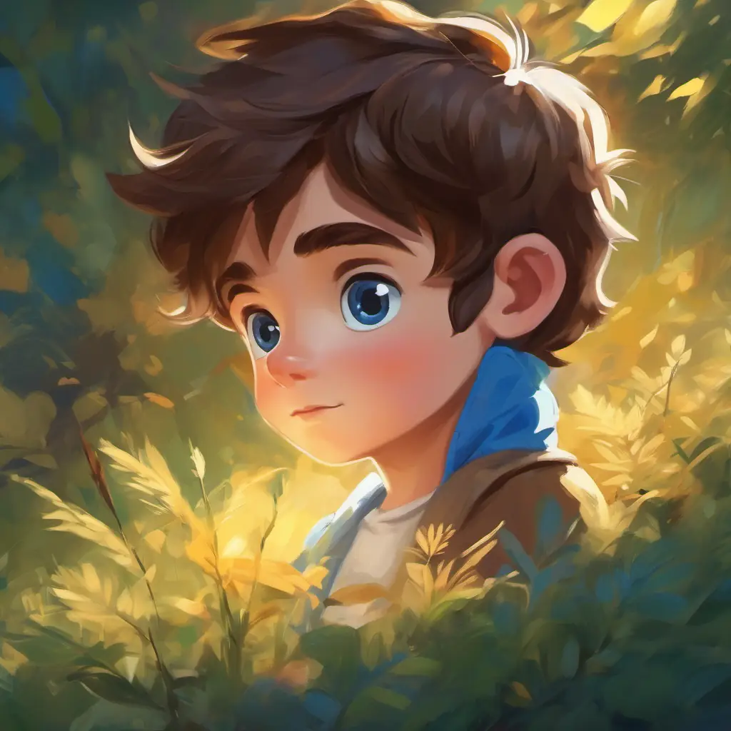 Inspired by encouragement, Small boy, big dreams, brown hair, blue eyes's efforts intensify.