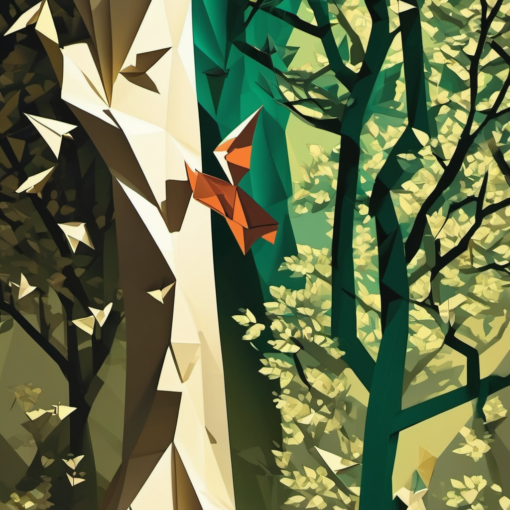 Friend climbing a tall tree to hide