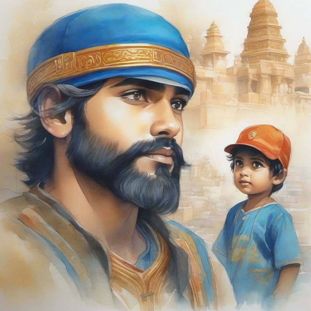 A boy with curiosity, wearing a blue cap. and A girl with a captivating smile and bright eyes. fought Dilip to protect the legendary artifact.
