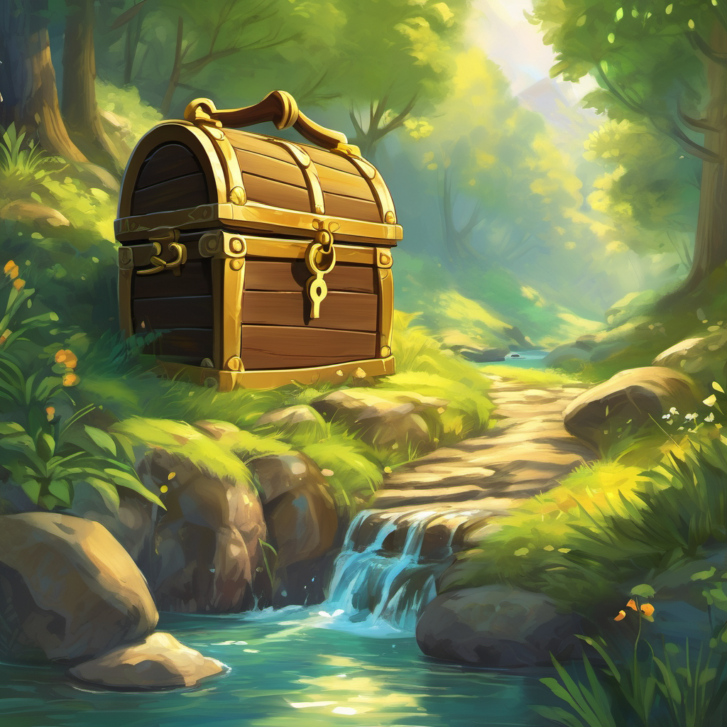 One sunny day, as Oliver walked by the whispering stream near his house, he stumbled upon a sparkling, golden key. Intrigued, Oliver wondered what the key might unlock. Attached to the key was a note that read, "The key to the ancient treasure chest of Honesty." Filled with excitement, Oliver set out on a quest to find this mysterious treasure chest. He traveled through dense forests, climbed up high mountains, and crossed roaring rivers. Along his journey, he encountered all sorts of magical creatures who tried to trick him into telling lies.