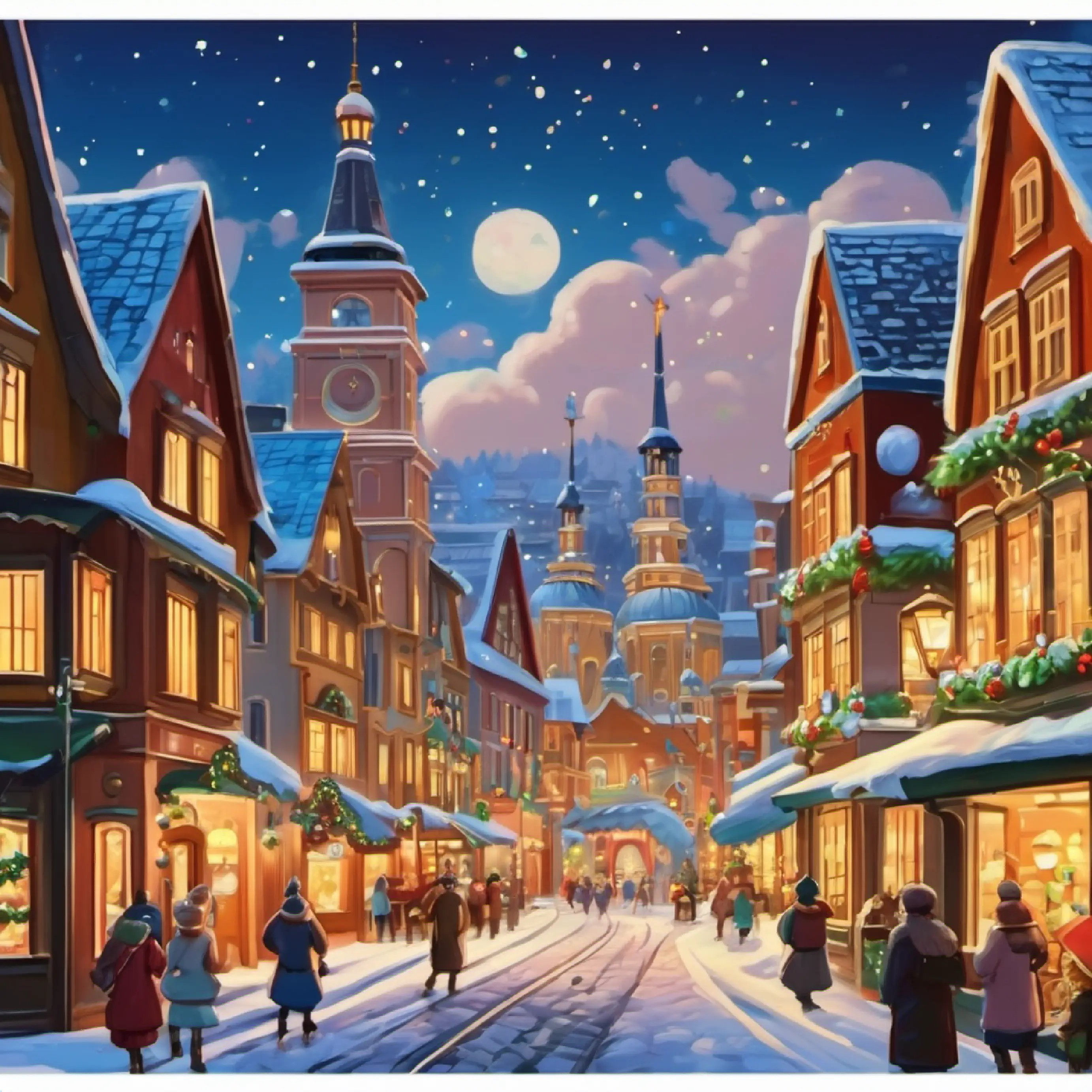 The town's joy from the progress