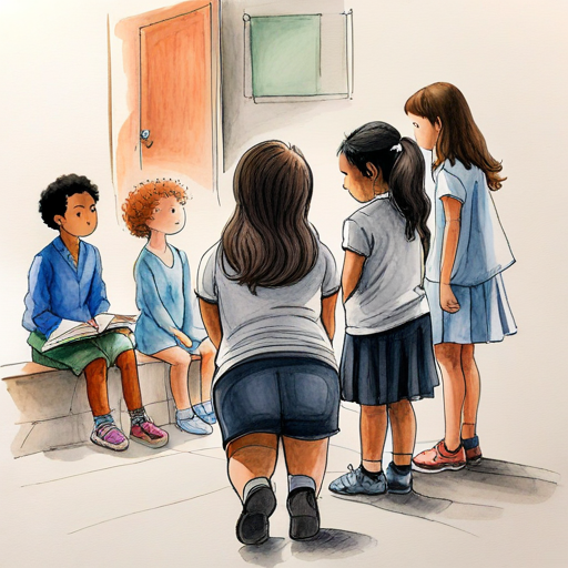 Samira apologizing to her classmates