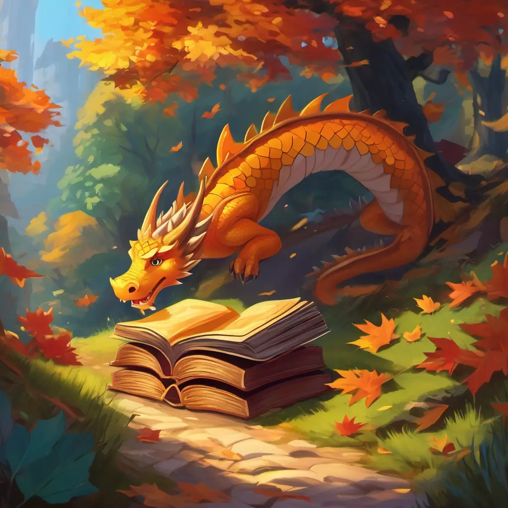 Discovering a hidden passage, finding an ancient book, learning about the dragon's story, surprising and exciting discovery