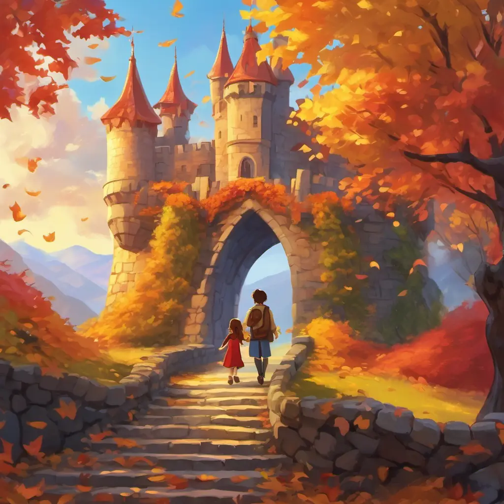 Realization about friendship, making a promise, saying goodbye to the dragon, leaving the castle with happy hearts, ending with a heartwarming message