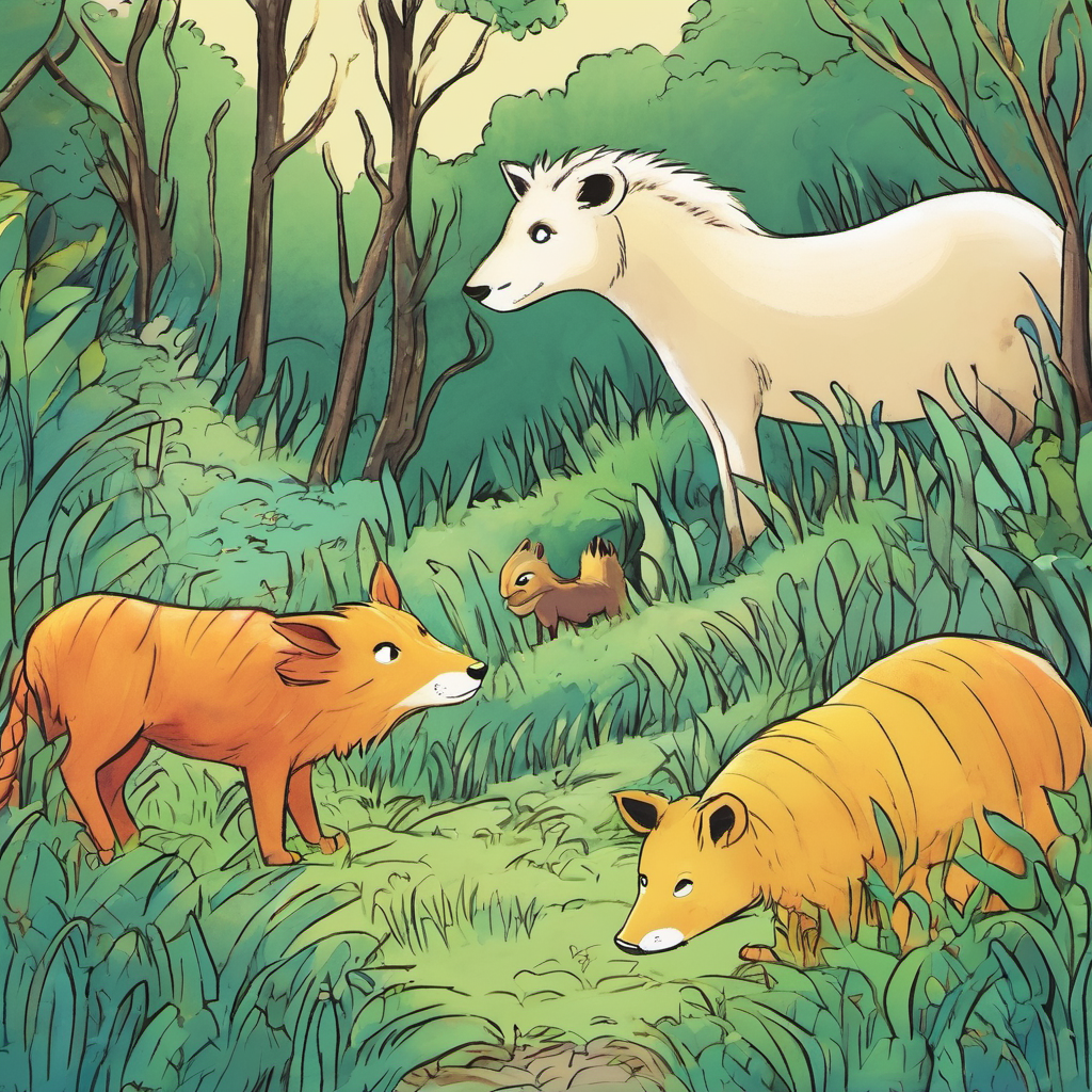 One day, while Leo and Grace were exploring, they came across a group of animals who were trapped in a deep ditch. The animals were scared and needed help. Leo and Grace knew they had to do something to save them.