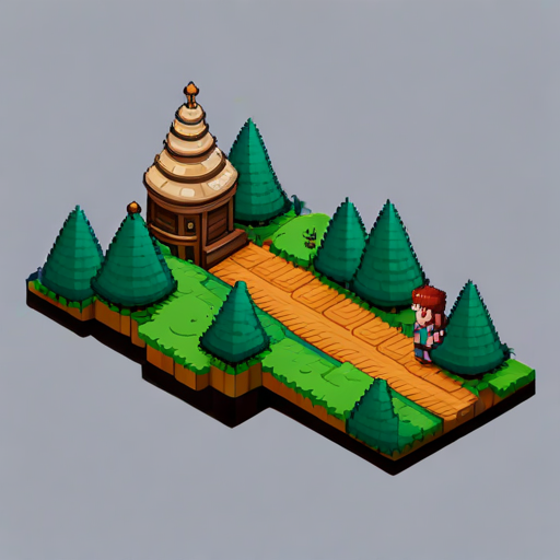 Pihu walking on a winding path through a dense forest
