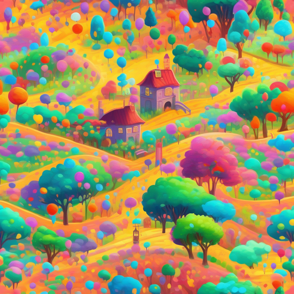 Letters celebrating, colorful world, happy ending