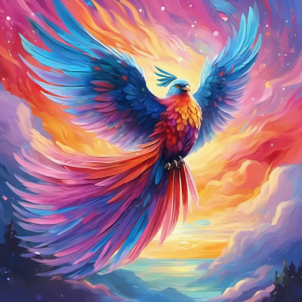 Vibrant, multicolored wings, delicate and beautiful's flight, colorful wings, magical moment
