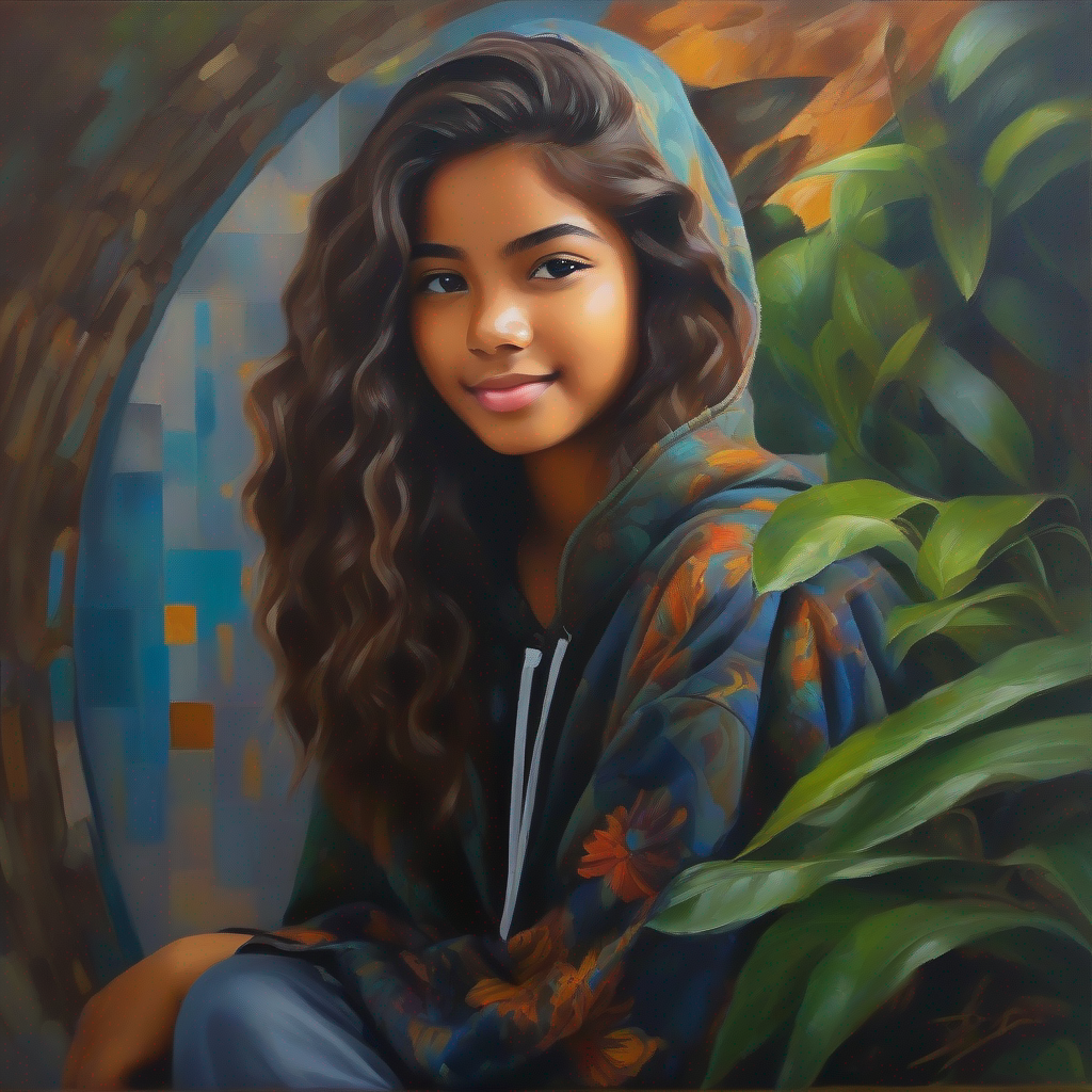 Melak, a successful and confident teenager, embracing her future career.