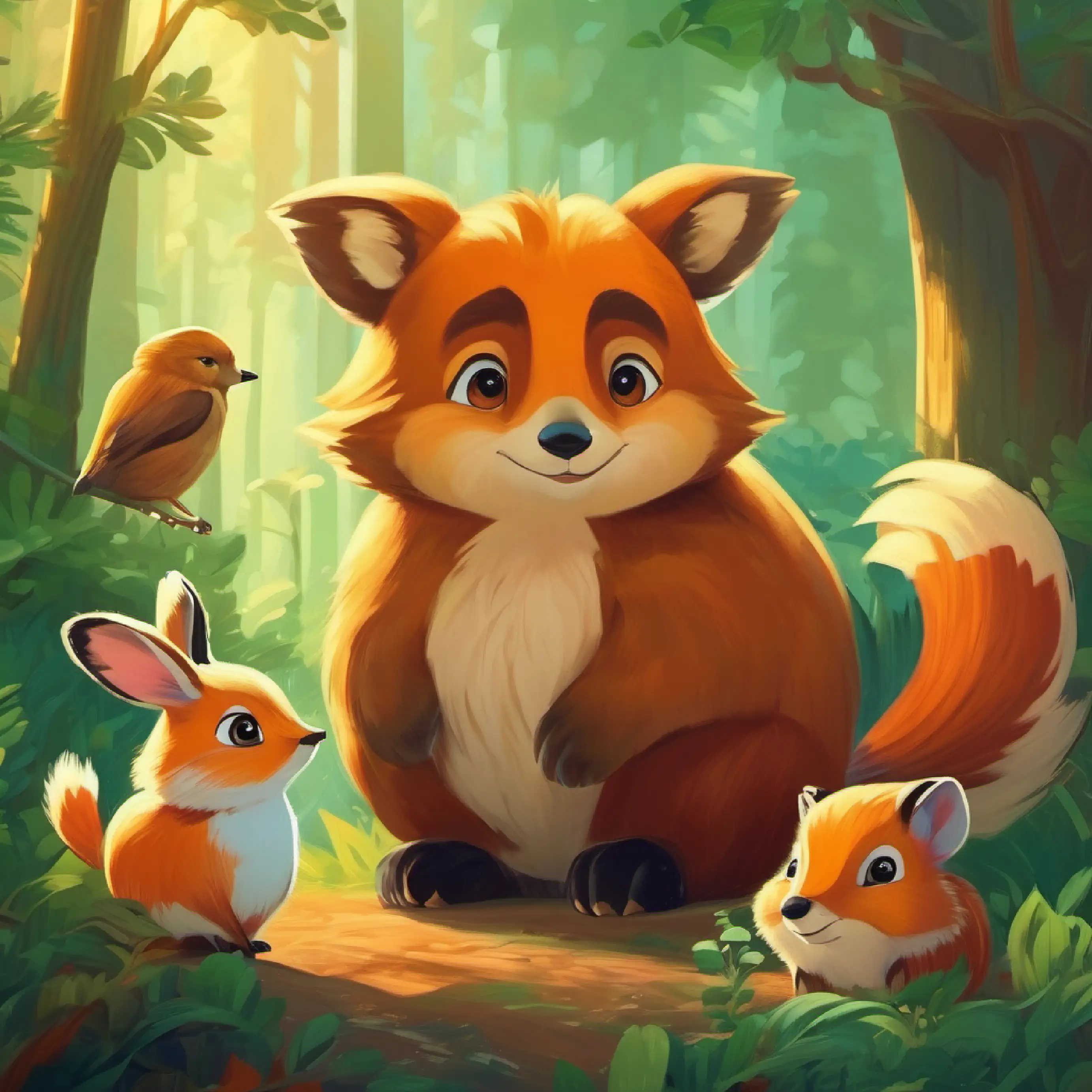Liko teaches forest animals about compassion and living without fear.