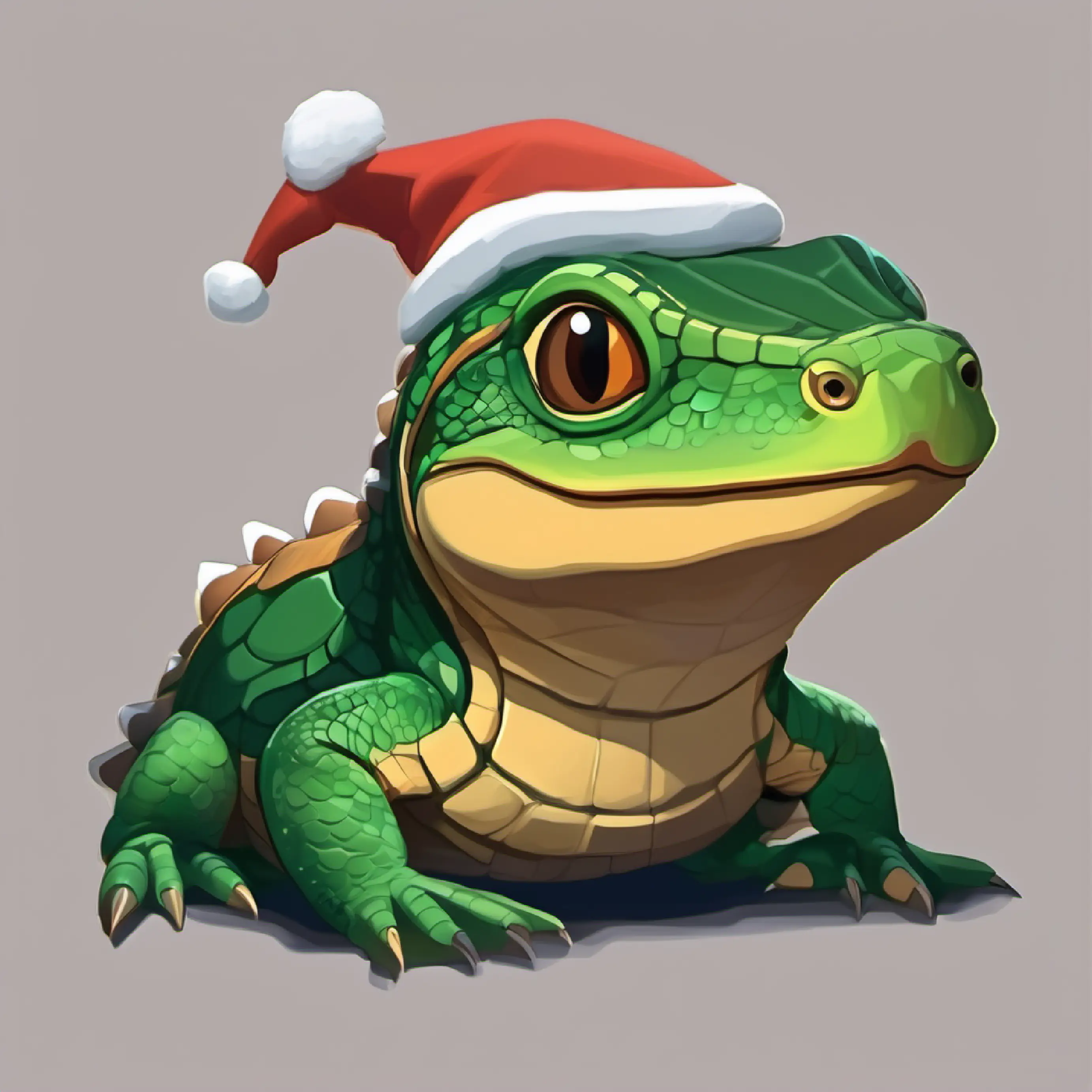 The Thoughtful reptile, dark green shell, brown eyes, methodical's steady progress.