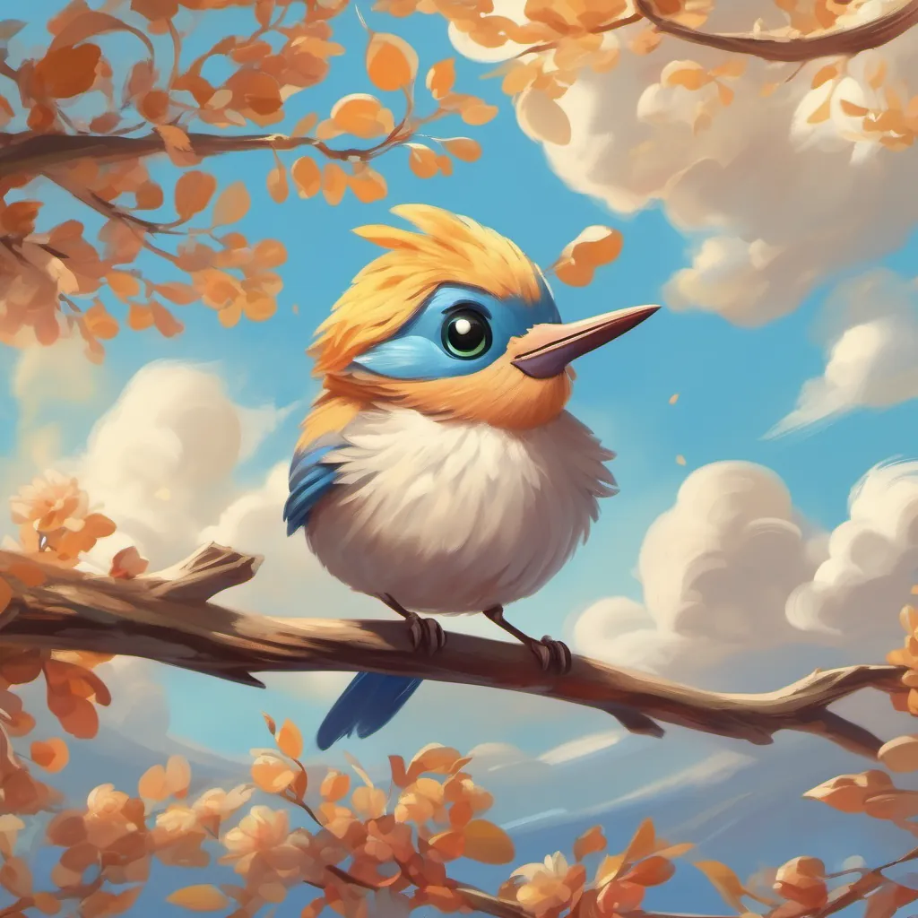 A small bird with joy in its eyes, performing loops and twirls against a bright blue sky.