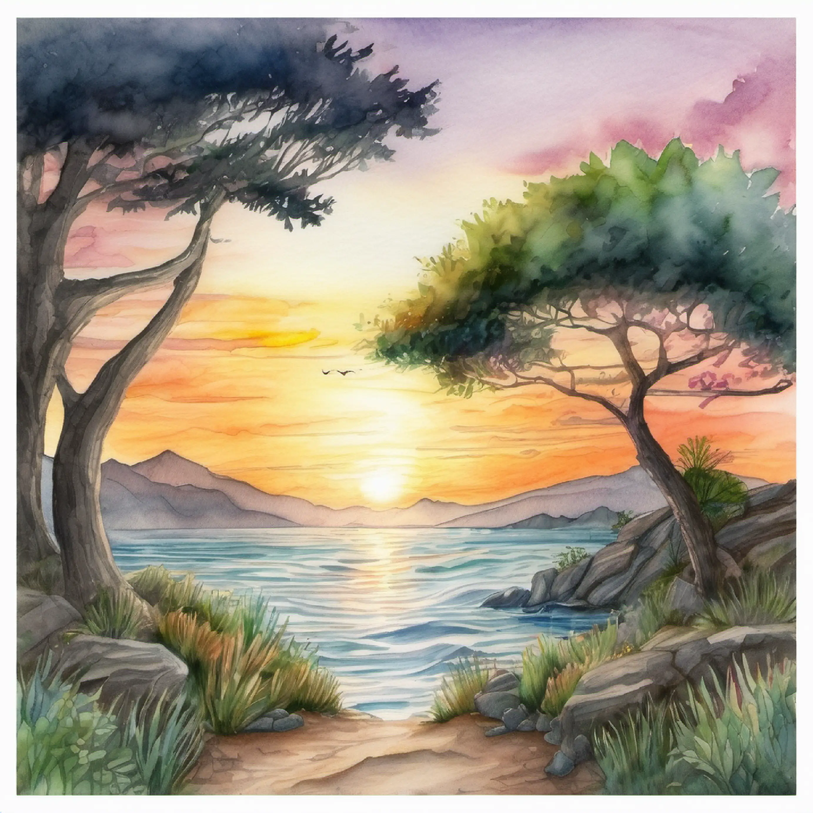 Sunrise brings the promise of friendship and future adventures.