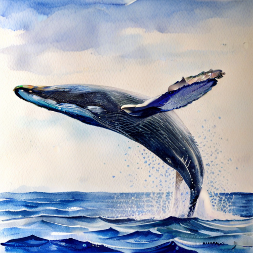 a humpback whale, breeching