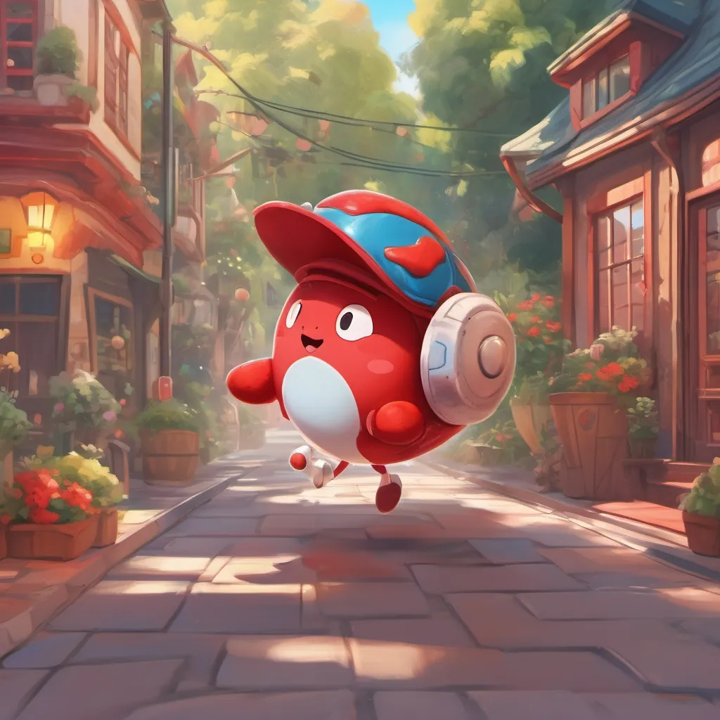 A cheerful red blood cell named Benny with an energetic attitude, carrying oxygen in a lively scene inside the body.