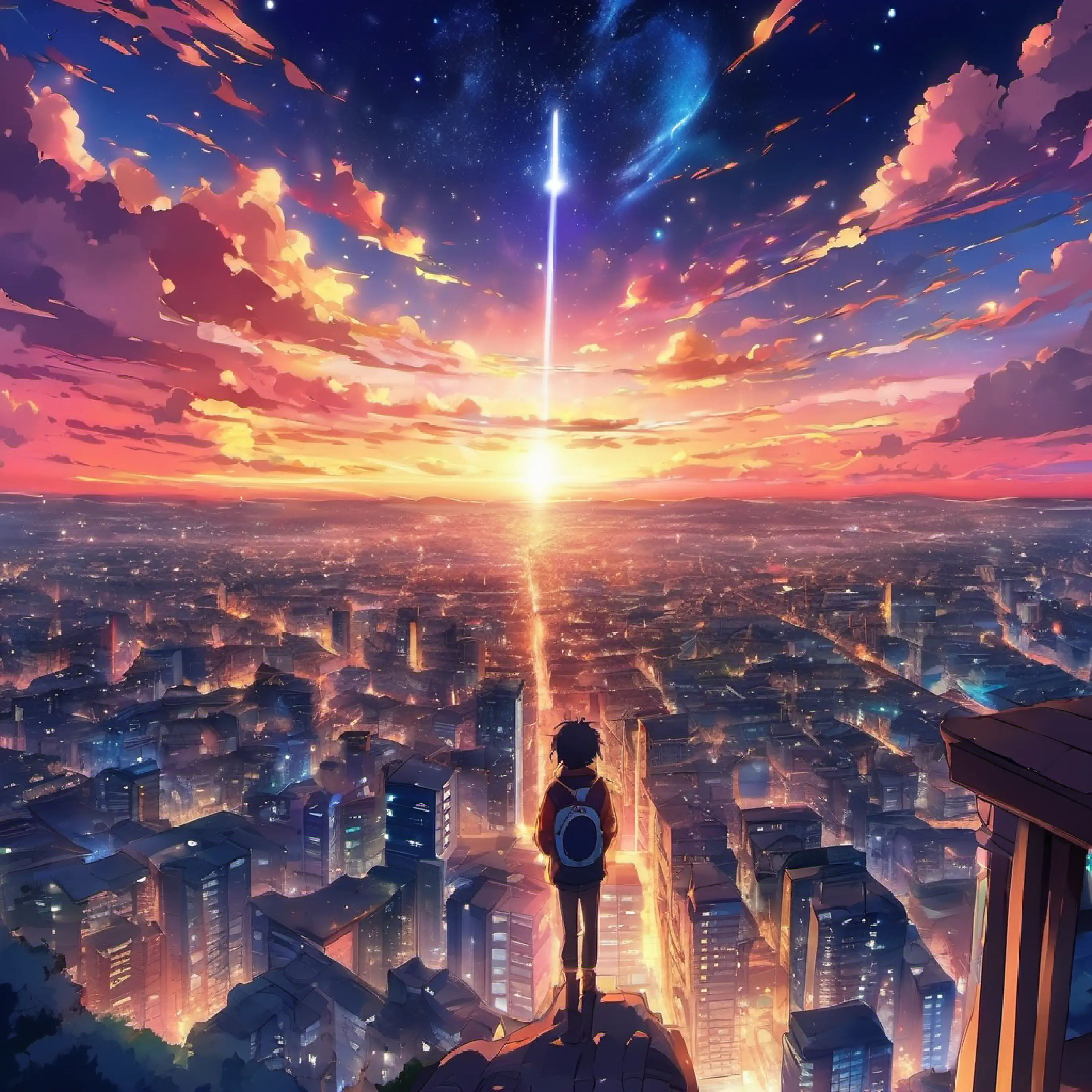 Night sky, discovering inner light