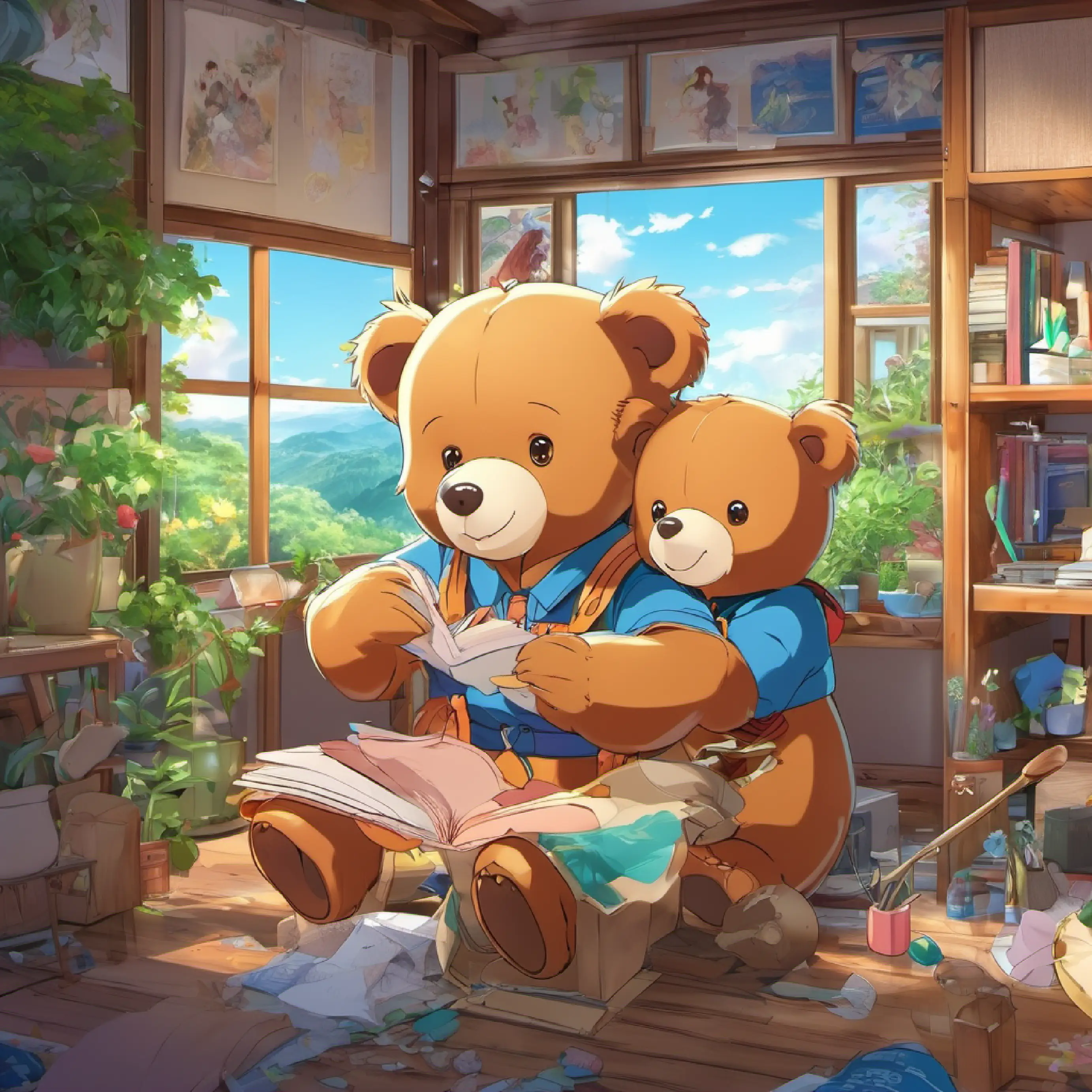 Repairing bear, learning nurturing