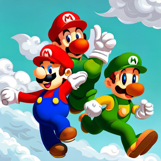 Mario, Yoshi, and Luigi team up