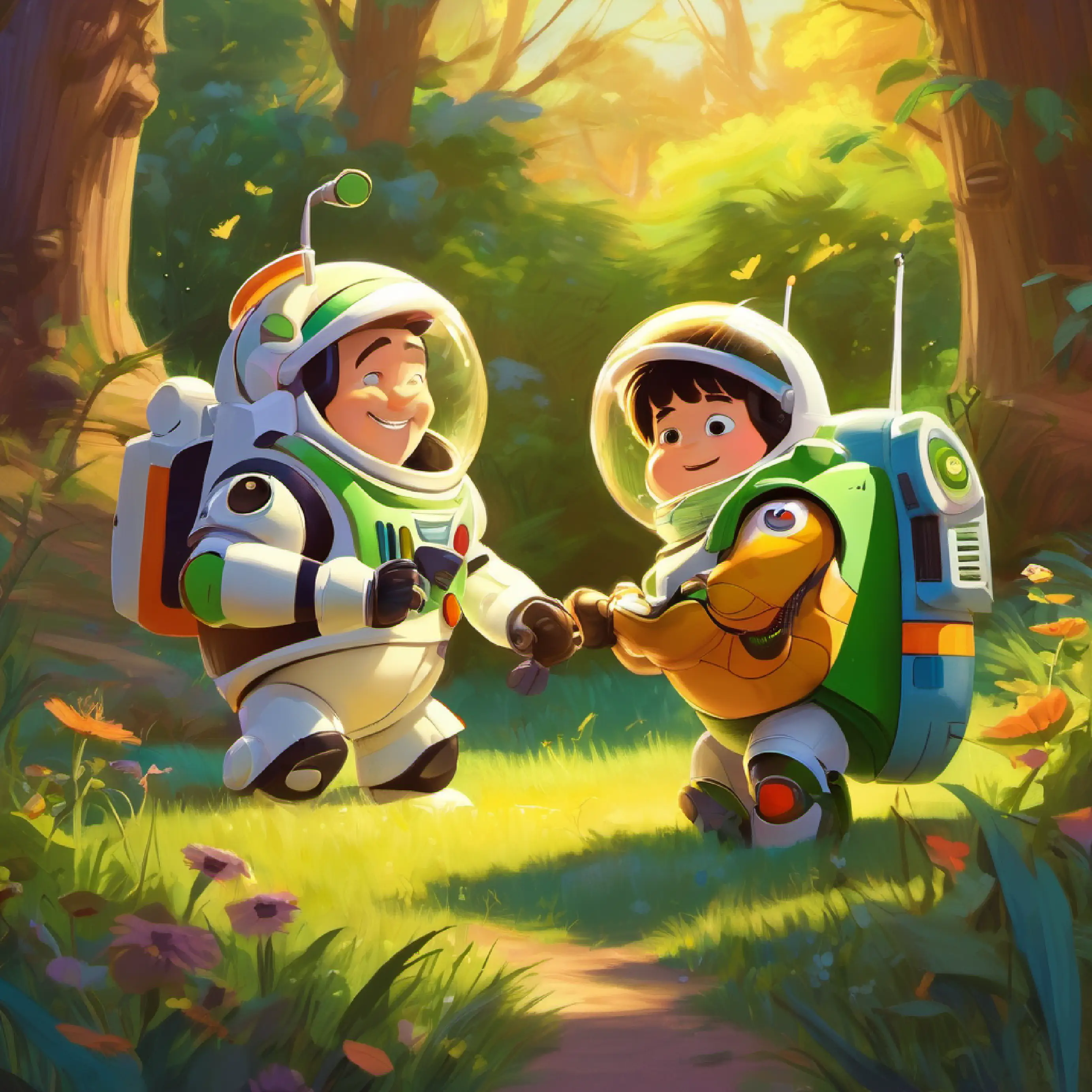 Boomer and Buzz establish a lasting friendship.