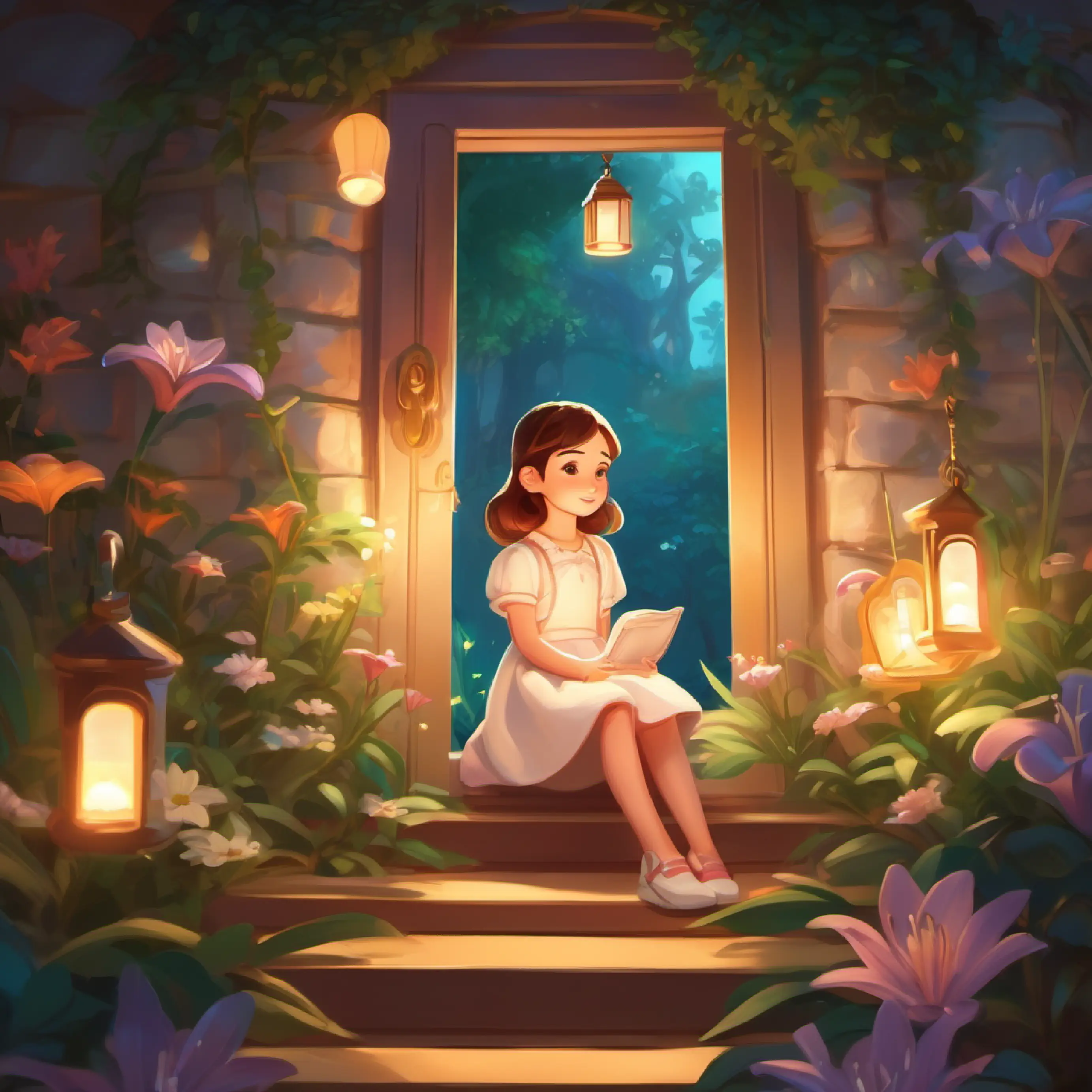 Introduction to Lily, a dreamy girl, .The girls explored every nook and cranny. Finally, under a slide, the locket gleamed.