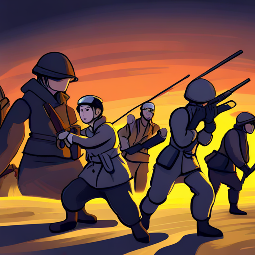 Freedom fighters depicting responsibility in their actions
