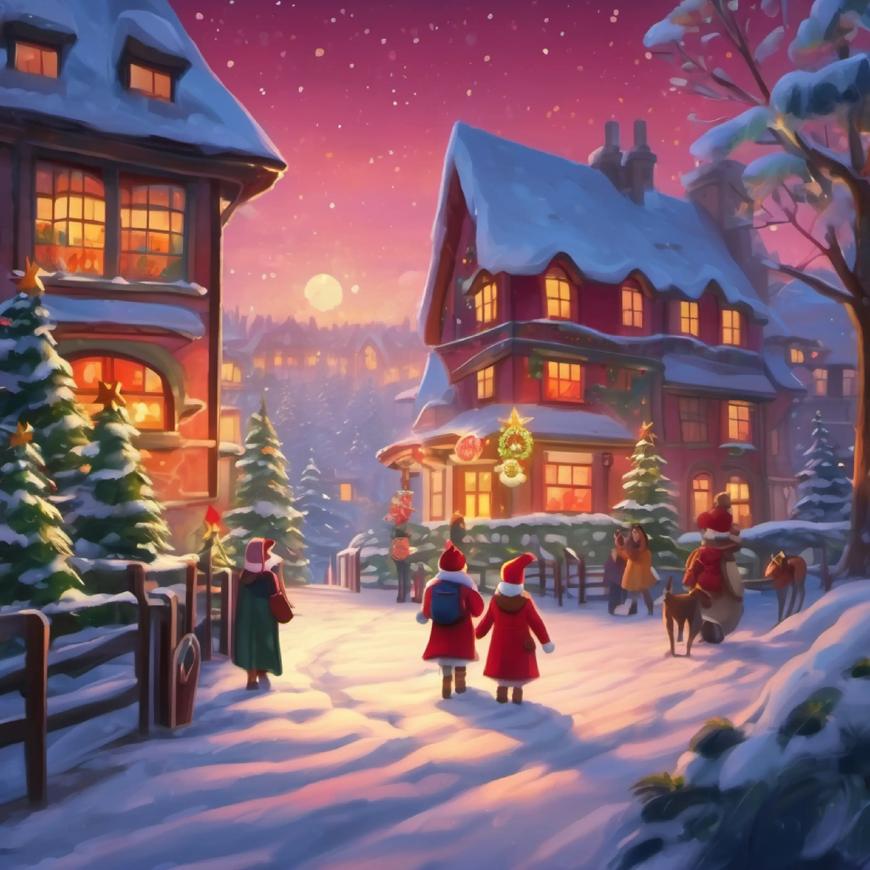 Ruby and friends return home, feeling proud, realizing math makes their world magical.