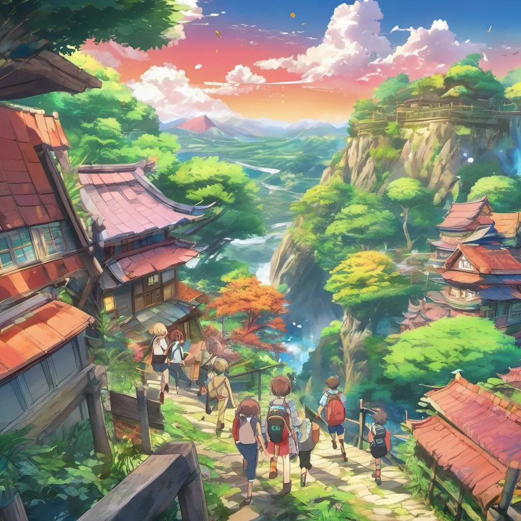 The kids embarking on an adventurous chase through diverse and whimsical landscapes.