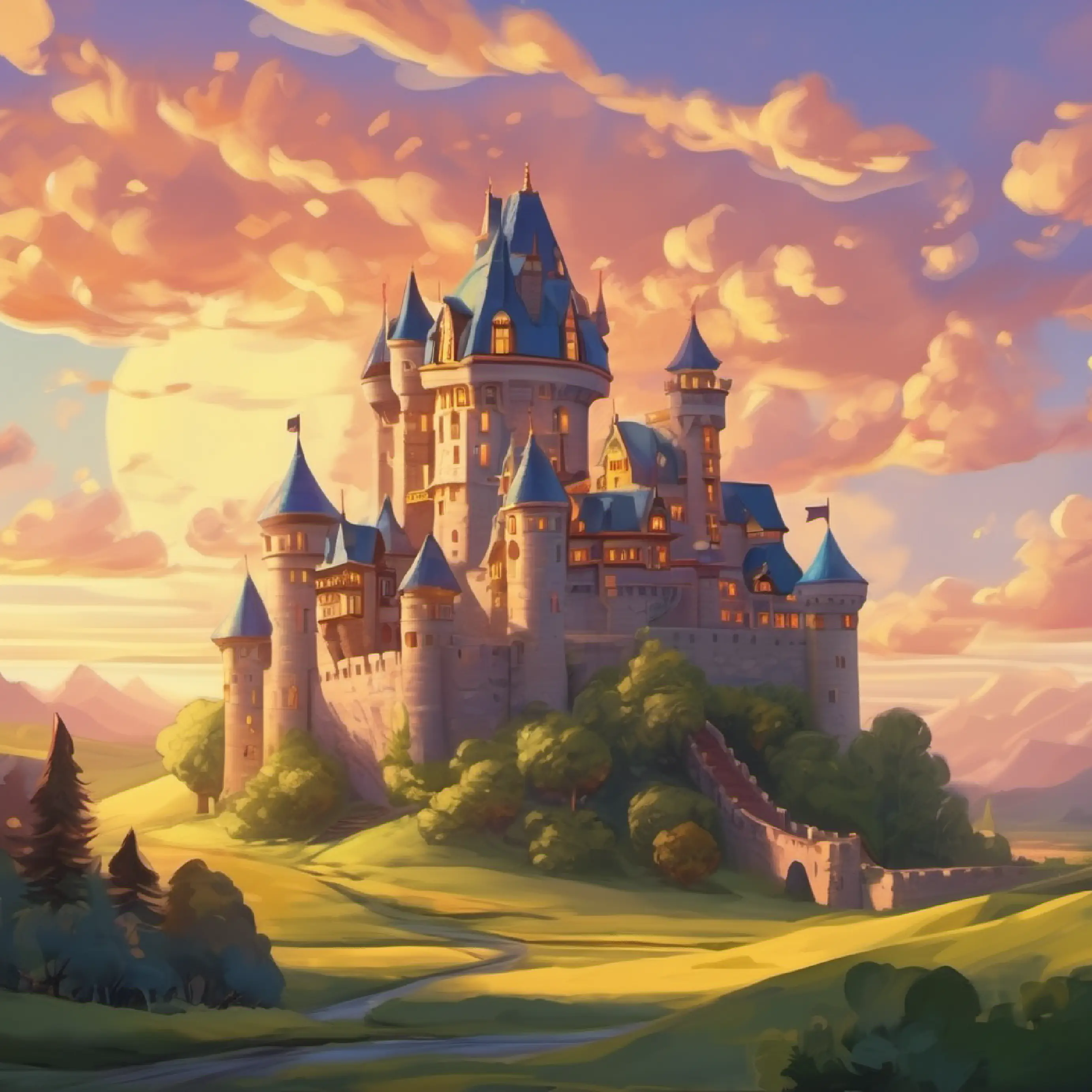 Introduction of the Math Castle, a castle made of numbers, exterior view.