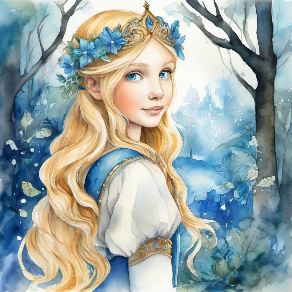 The enchanted forest thrives once again with a brave and curious girl with sparkling blue eyes and golden hair as the beloved hero