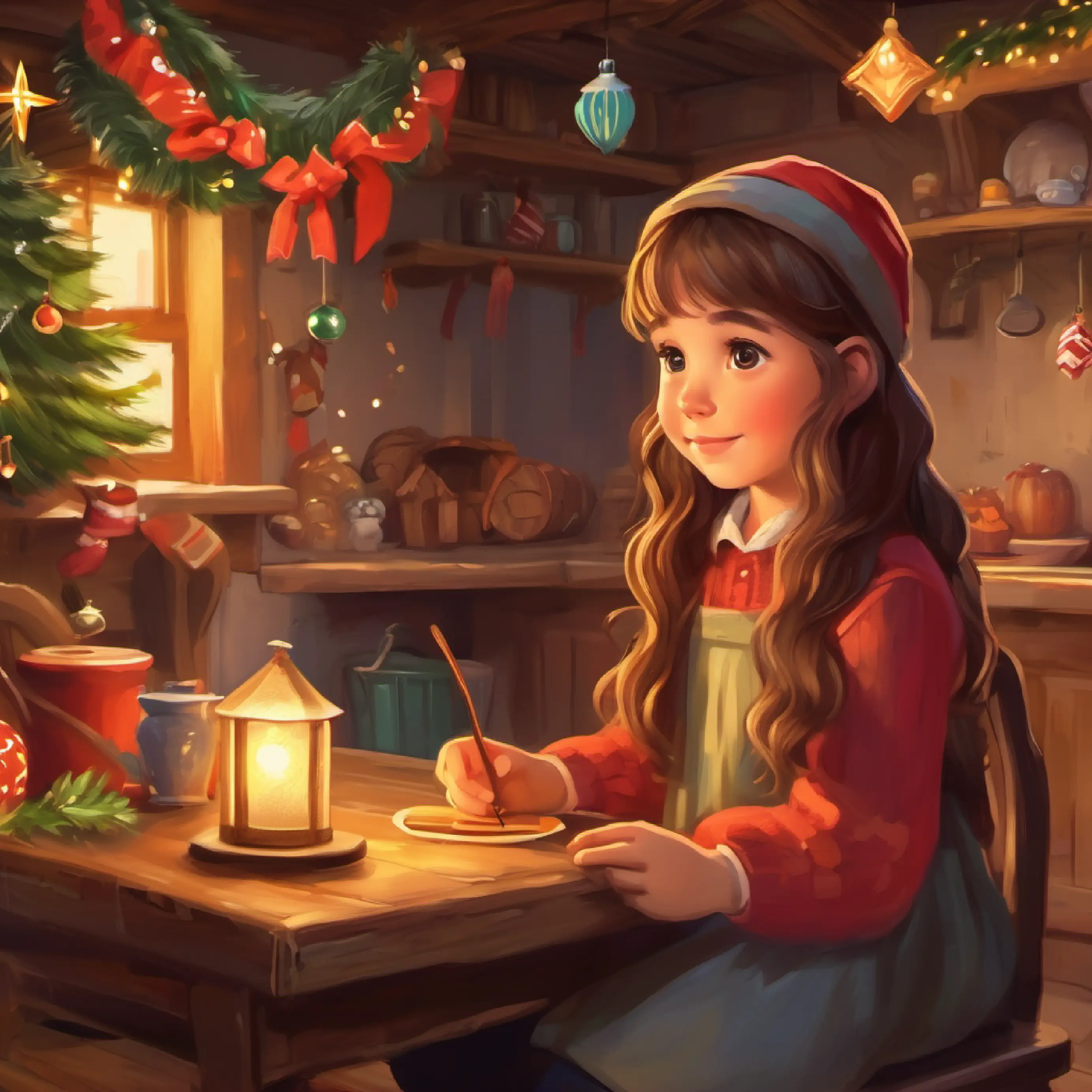 Introduction to Kind-hearted little girl, long brown hair, hazel eyes's home, a village near Wildwood.