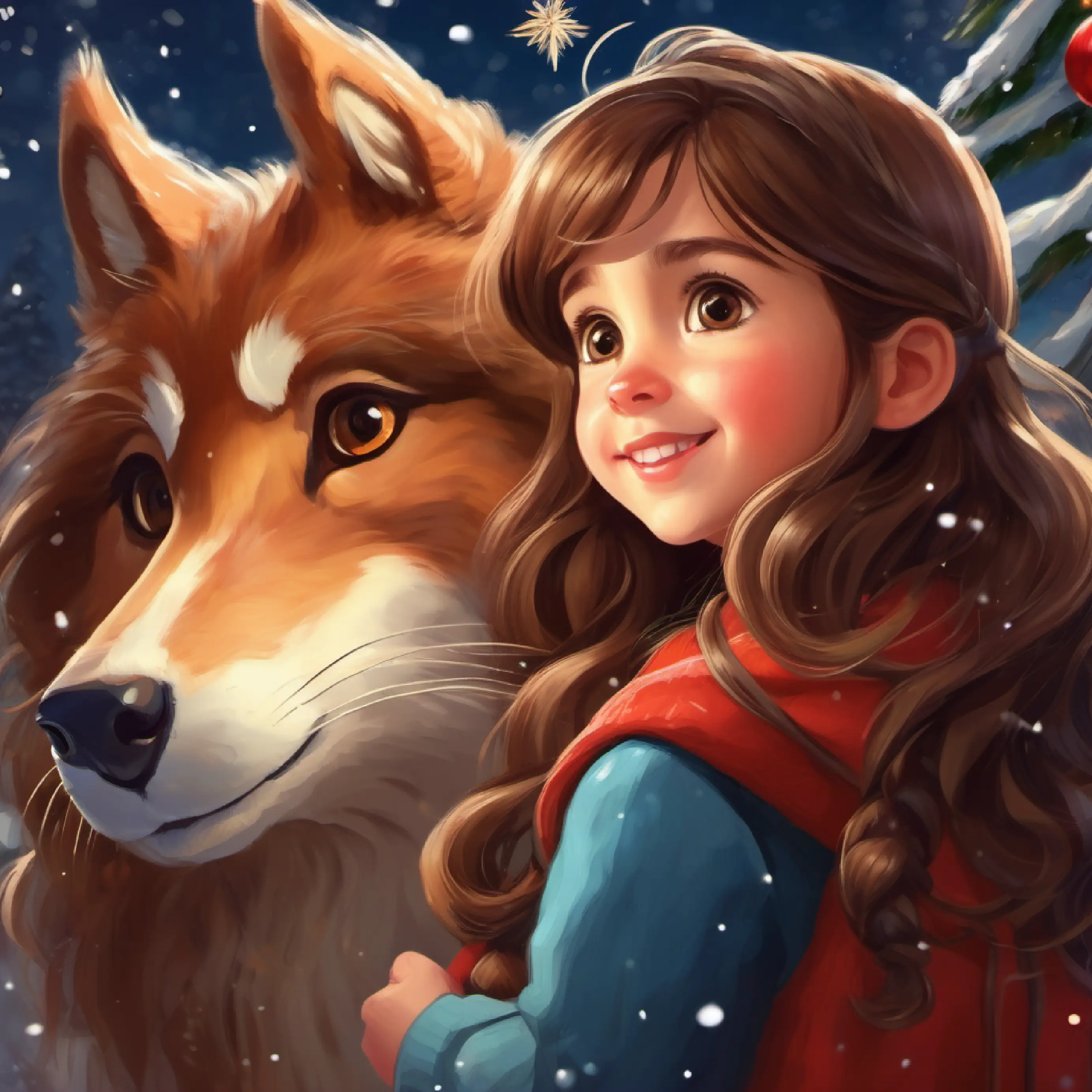 Revealing Kind-hearted little girl, long brown hair, hazel eyes's ability to communicate with animals.
