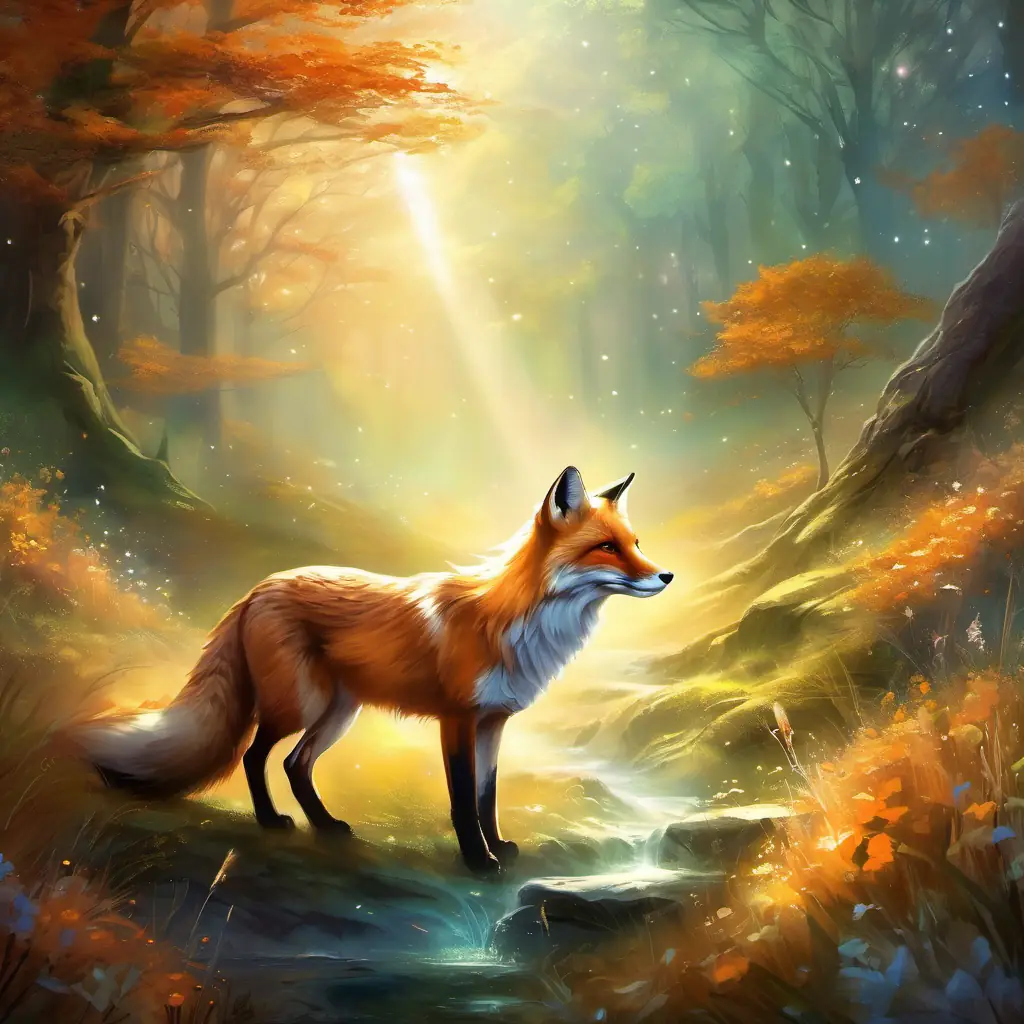 Encounter with the mystical fox and introduction to the riddle