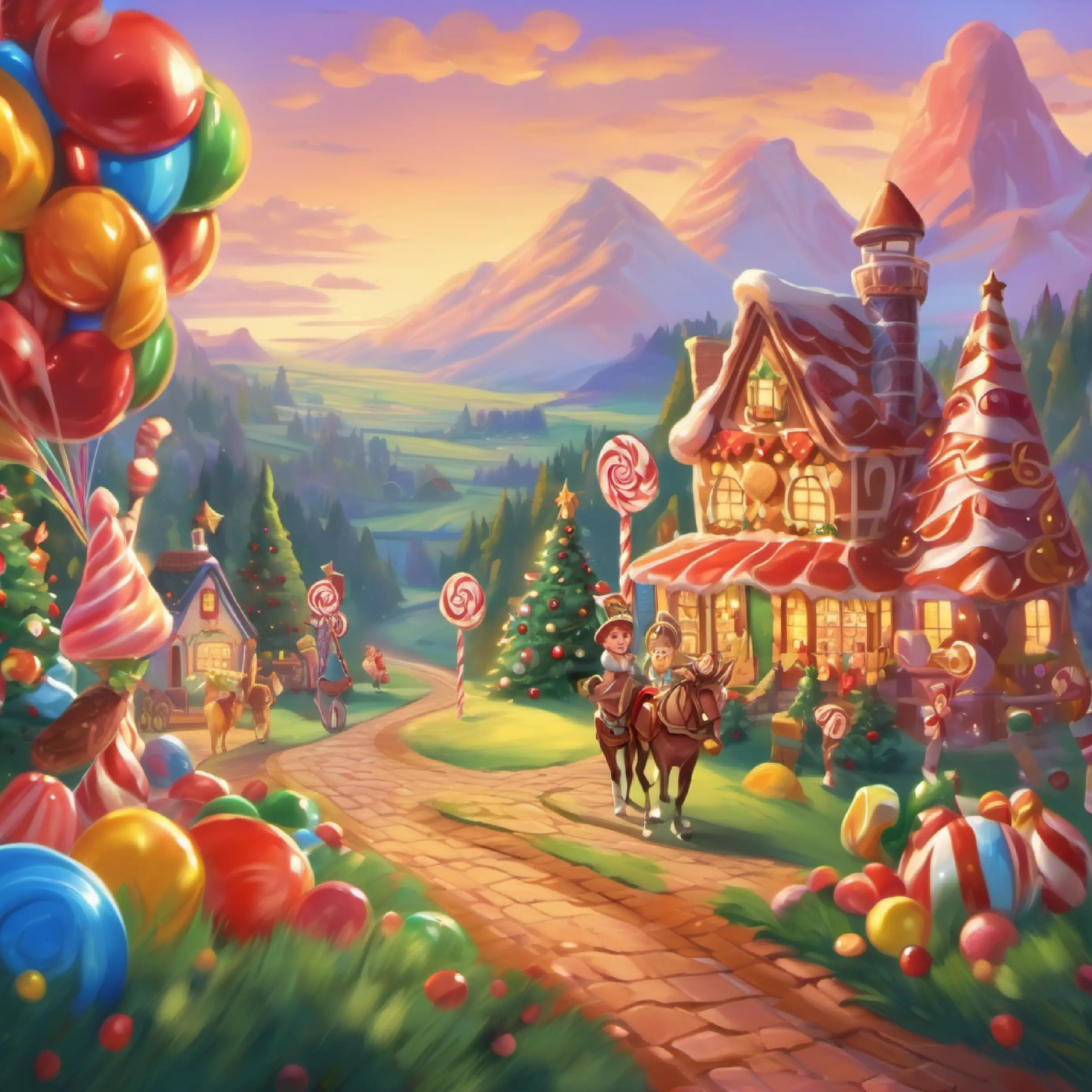 Introduction to Candy Land and Tall, brown-haired, brown-eyed king of Candy Land, setting the scene for the story.