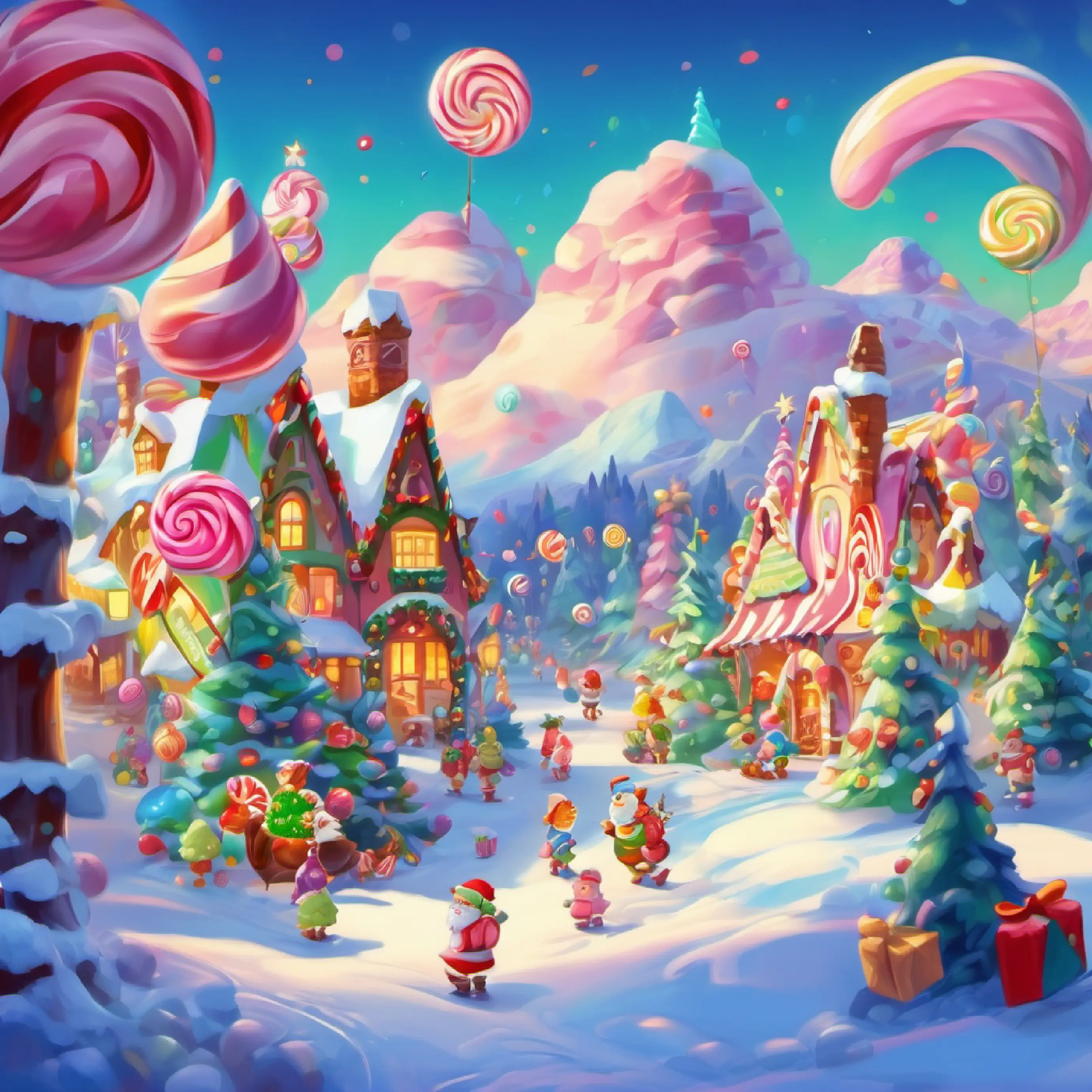 Description of Candy Land and its delightful inhabitants.
