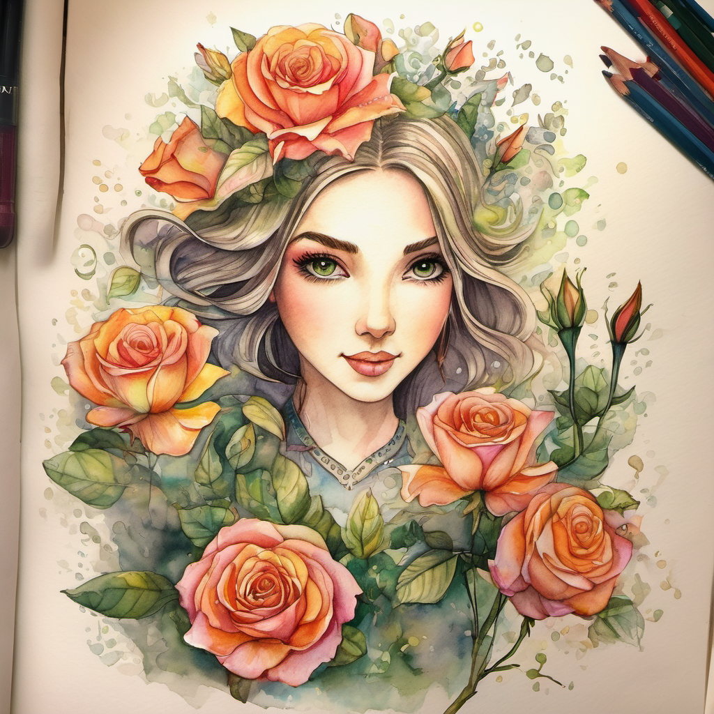 The first plant she saw, with petals so rare,
Was the Panacea Rose, floating in mid-air.
It pleaded for help, with its life energy drained,
To solve this puzzle, Lily's mind she had trained. She mixed potions and spells, with wisdom so true,
And concocted a tonic, a magical brew.
The Rose bloomed with thanks, as Lily moved on,
To face new challenges, with courage so strong.
