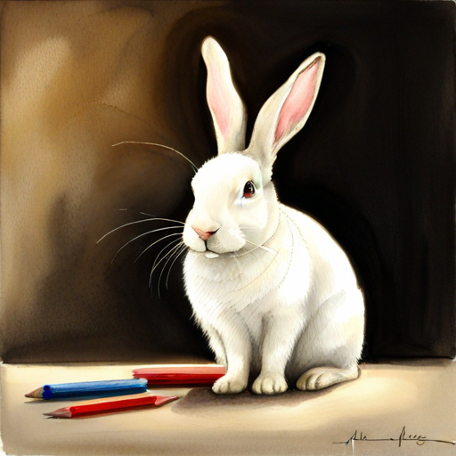 White bunny with floppy ears - a white bunny with floppy ears