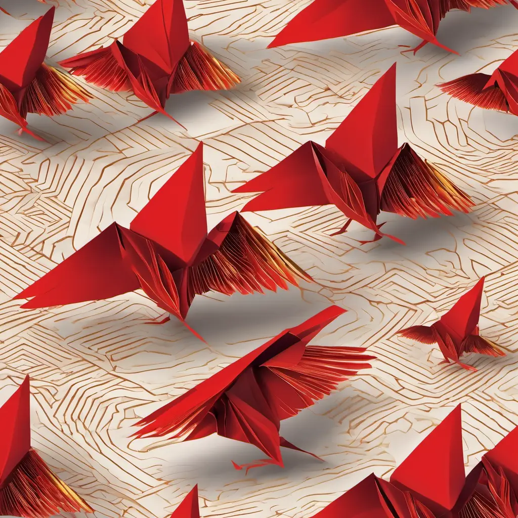A feathery friend with bright red comb and golden wings skipping through the yard, stumbling upon a mysterious old wooden map.