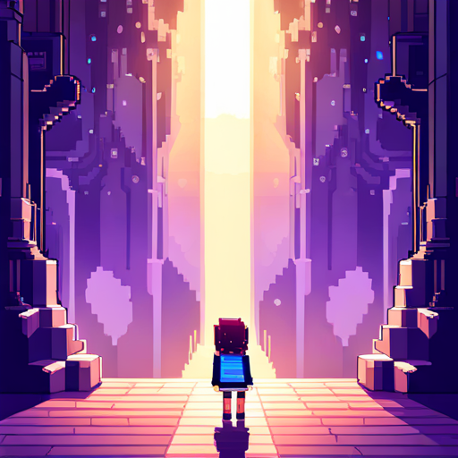 girlren standing in front of a glowing portal