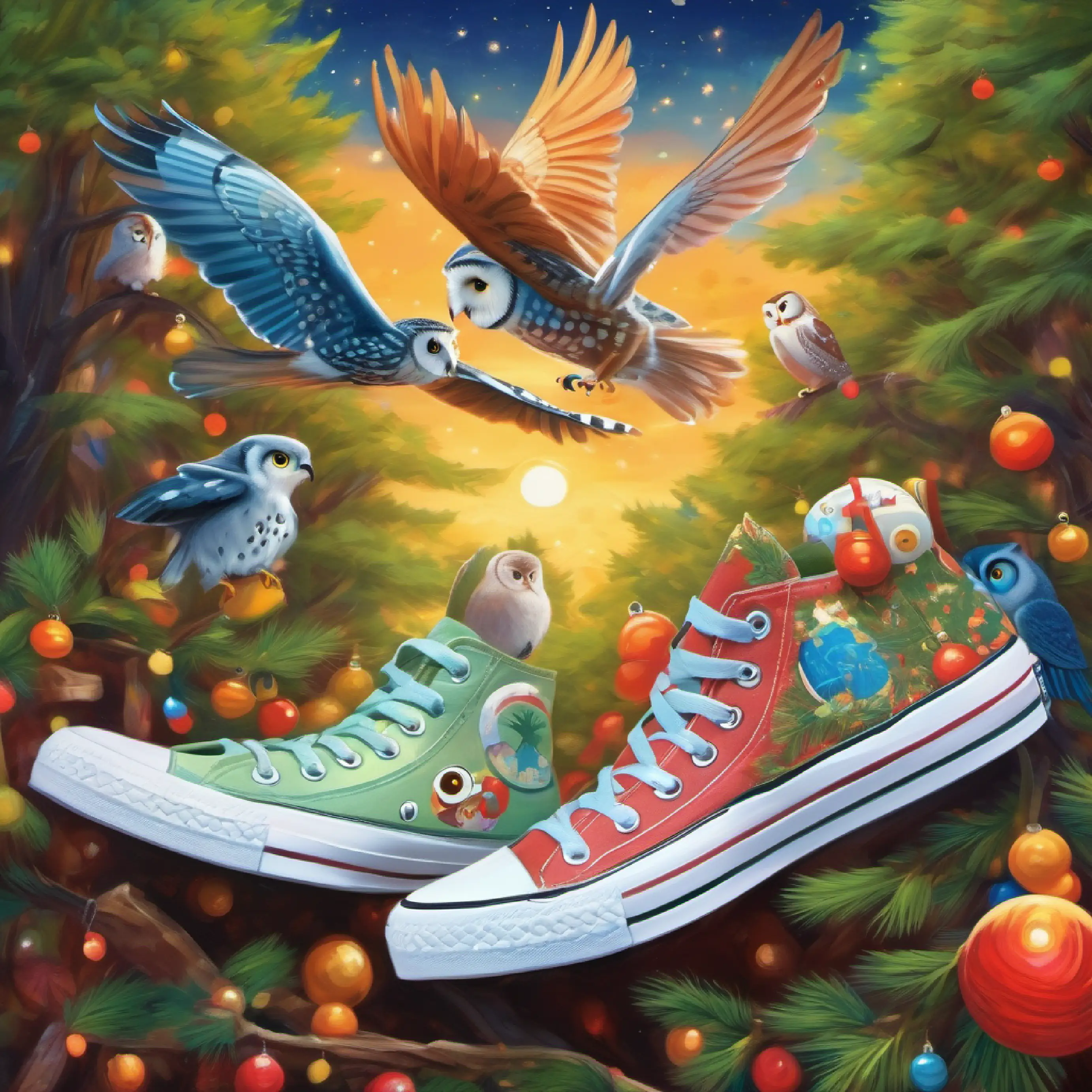 Characters in the dream movie converse with trees and seek the owl's wisdom.