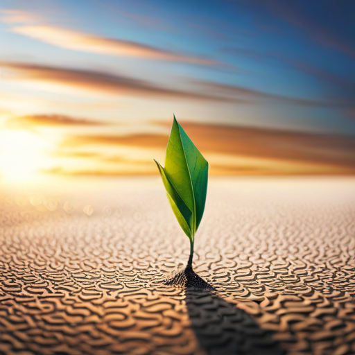 A seed waiting in the ground, looking hopeful