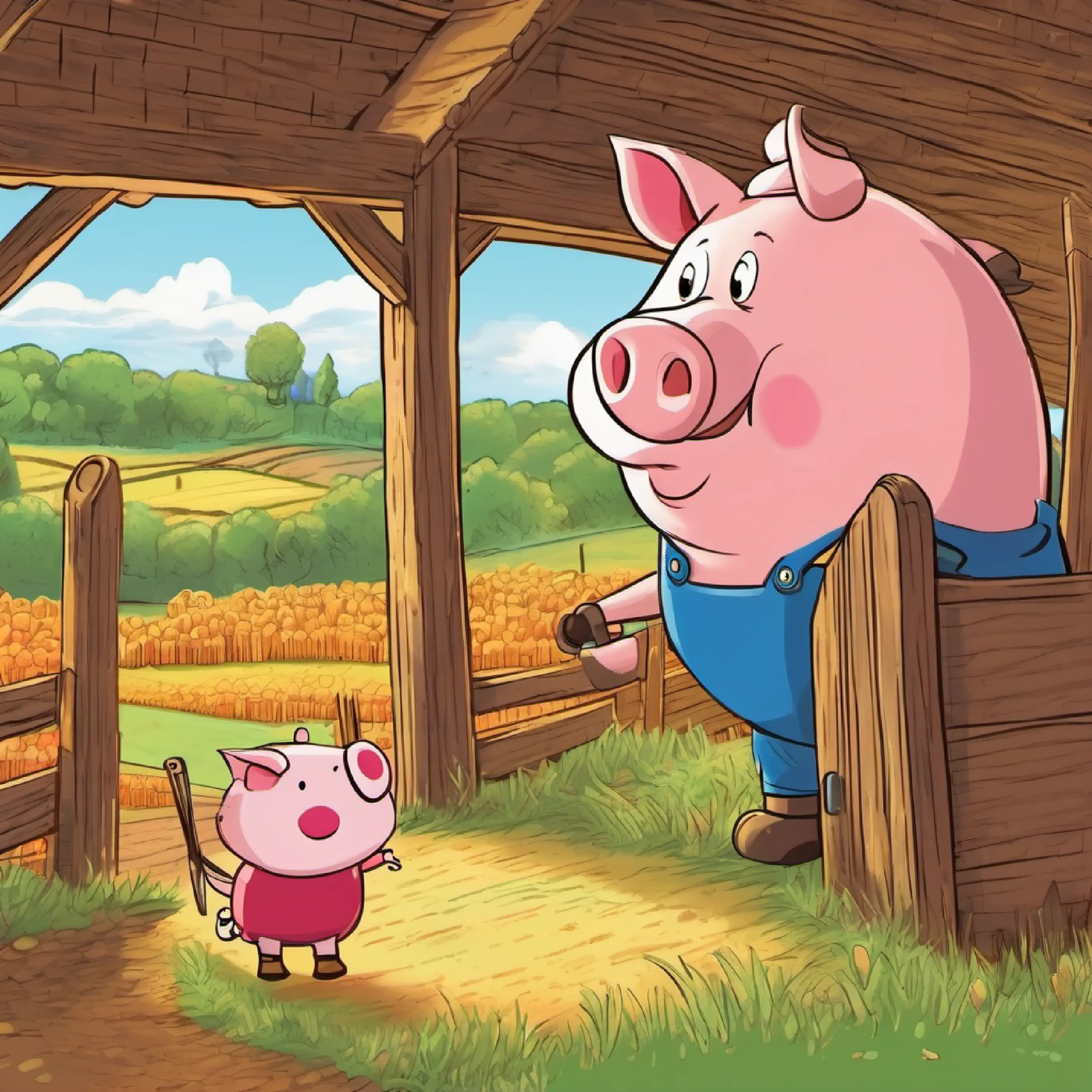 Piggy returns to the barn, learning a lesson.